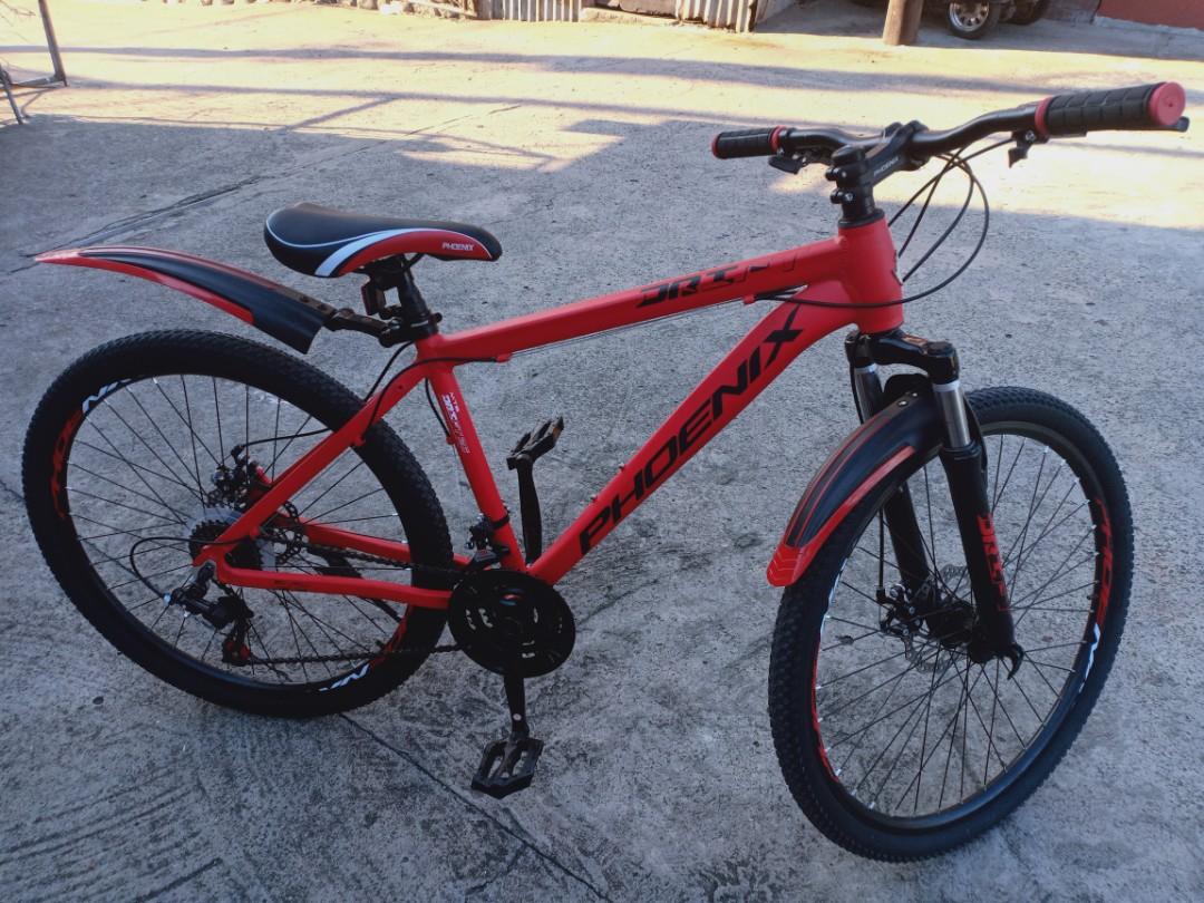 PHOENIX MOUNTAIN BIKE (MATTE RED) SLIGHTLY USED, Sports Equipment