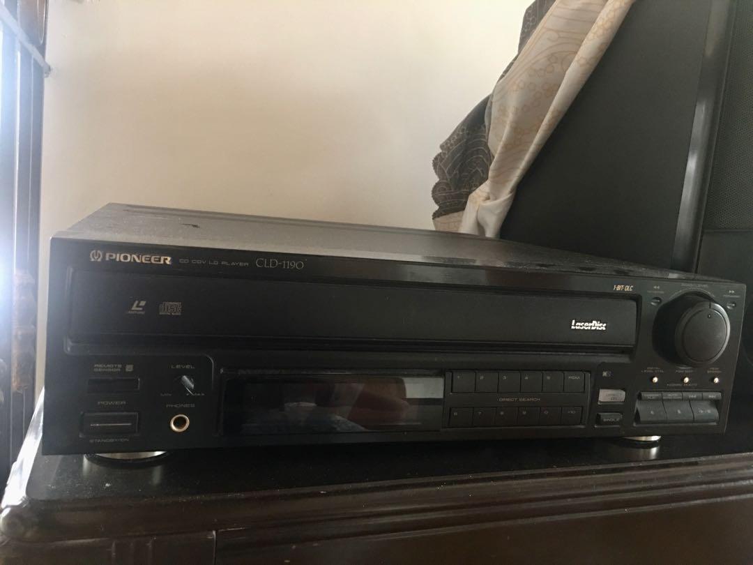 PIONEER LASER DISC PLAYER CLD1190, Audio, Soundbars, Speakers