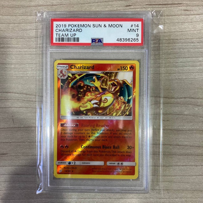 Pokemon TCG - PSA 10 Charizard Team Up