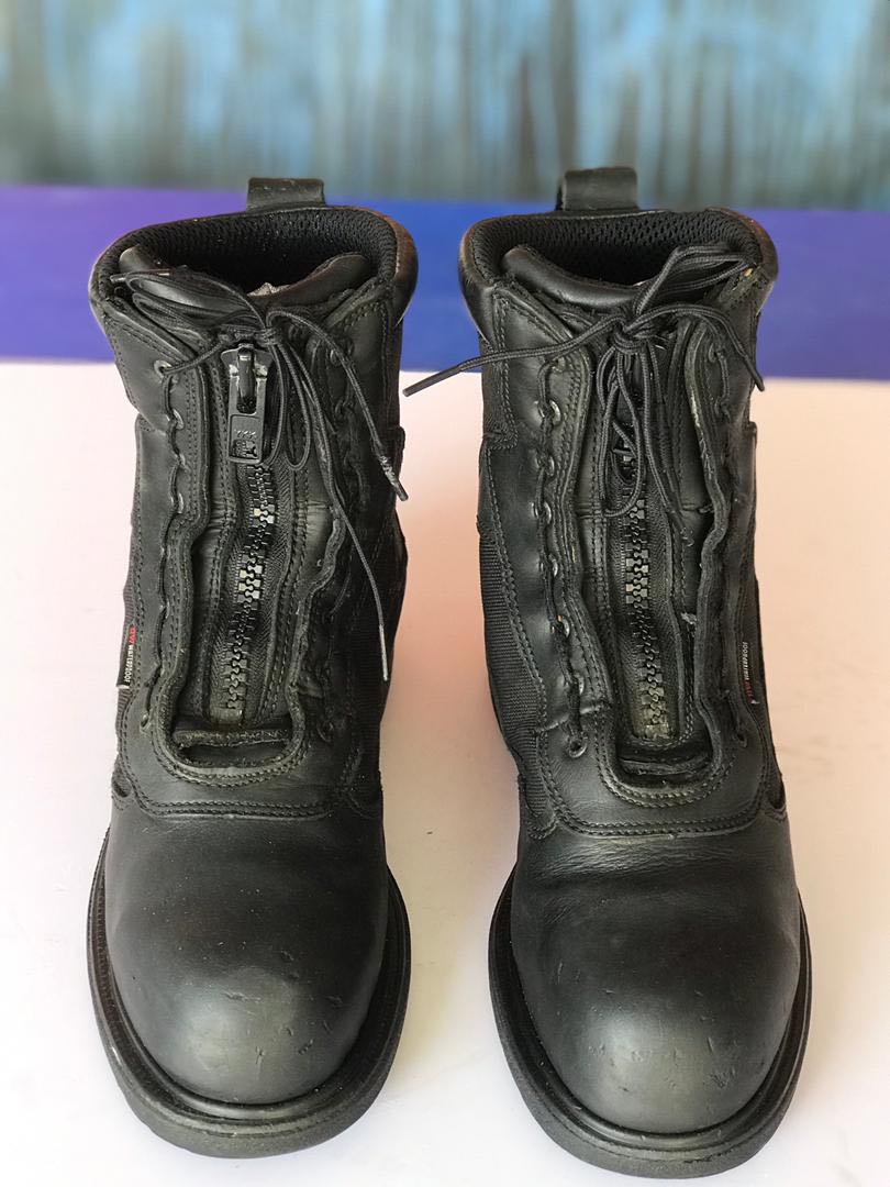 Red wing top station boots