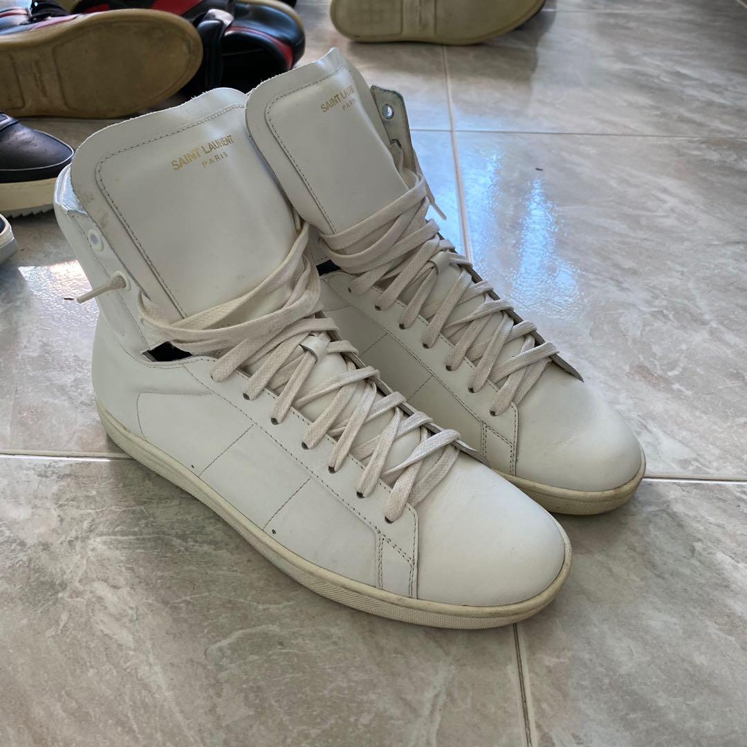 White saint laurent discount shoes