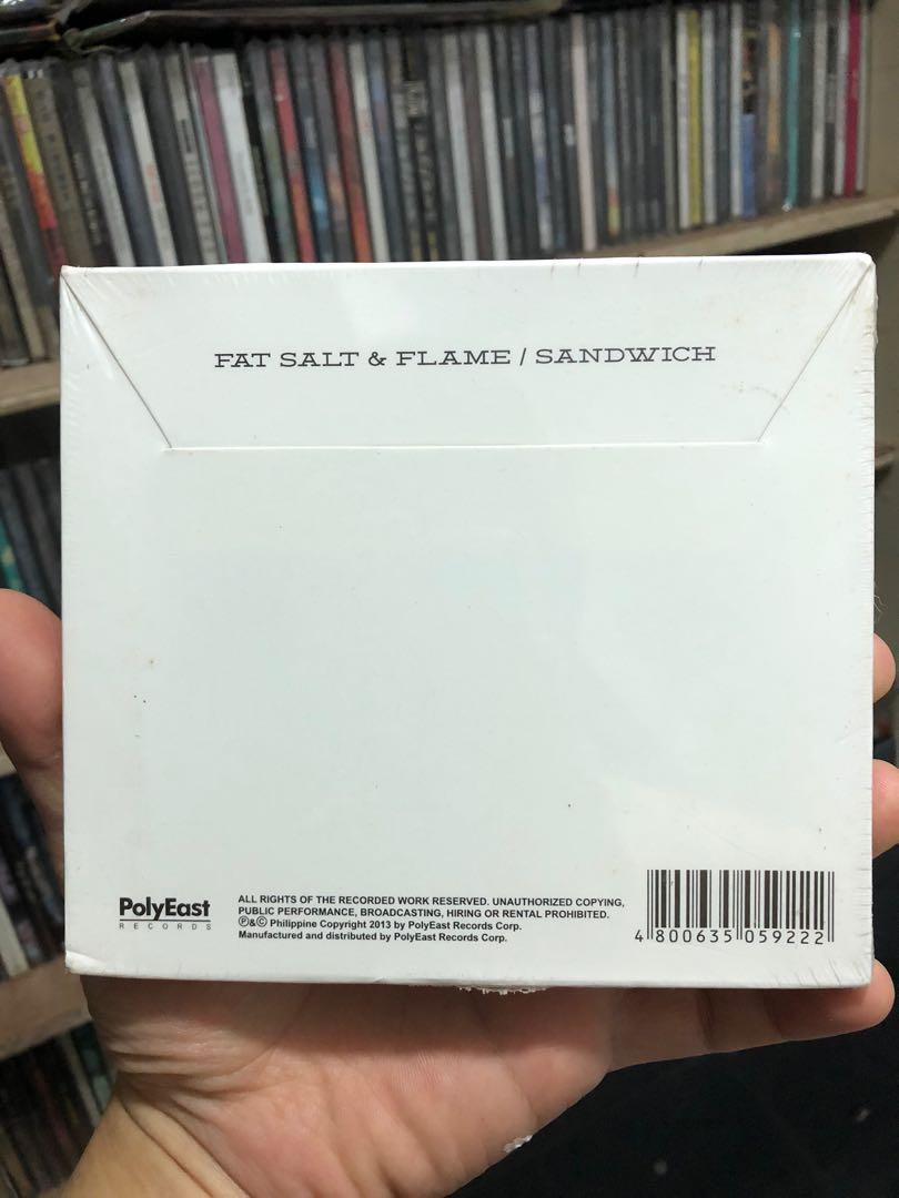 Sandwich - Fat Salt & Flame CD (Category: CDs & DVDs) located in Antipolo. Submitted by musicfromtheattic (Listing ID 1086782820, Image 2). Description: Sealed. Delivery via Lalamove, Grab, etc..