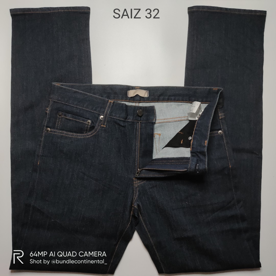 Seluar Jeans Uniqlo Saiz 32, Men's 
