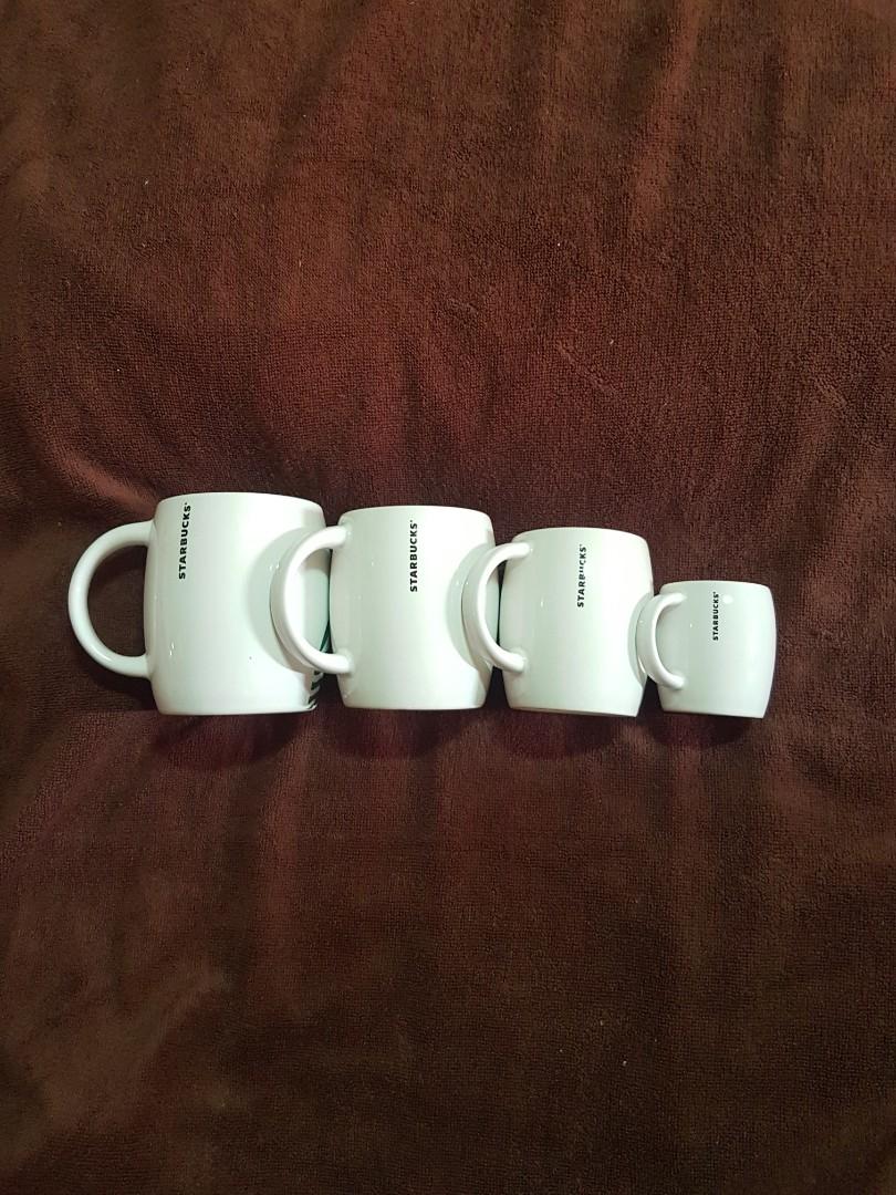 Set of 4 Starbucks Rare Barrel Series Mug 3oz/8oz/12oz/16oz, Furniture &  Home Living, Kitchenware & Tableware, Water Bottles & Tumblers on Carousell