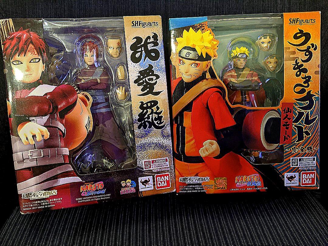 S H Figuarts Shf Naruto Sage Mode Uzumaki Naruto And Gaara Hobbies Toys Toys Games On Carousell