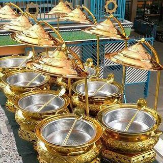 Tempat Makanan . Bahan dari Brass-Kuningan & Tembaga  . Size 35 Cm.
