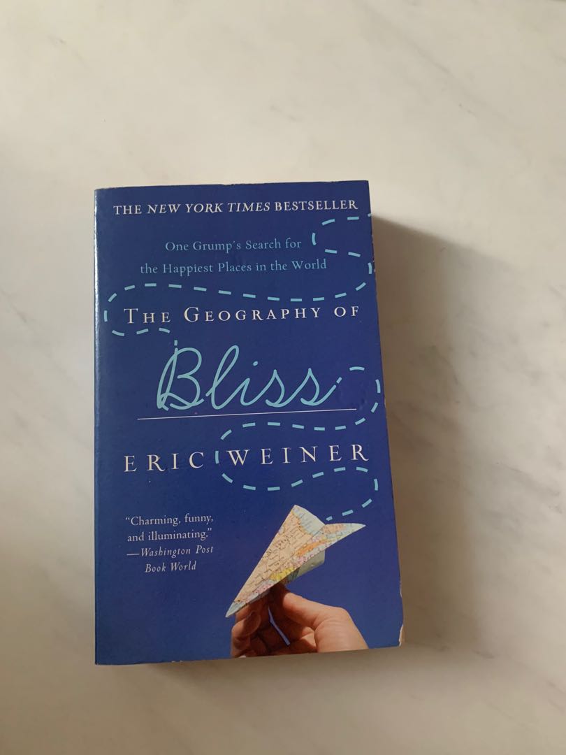 The geography of bliss (free delivery), Hobbies & Toys, Books