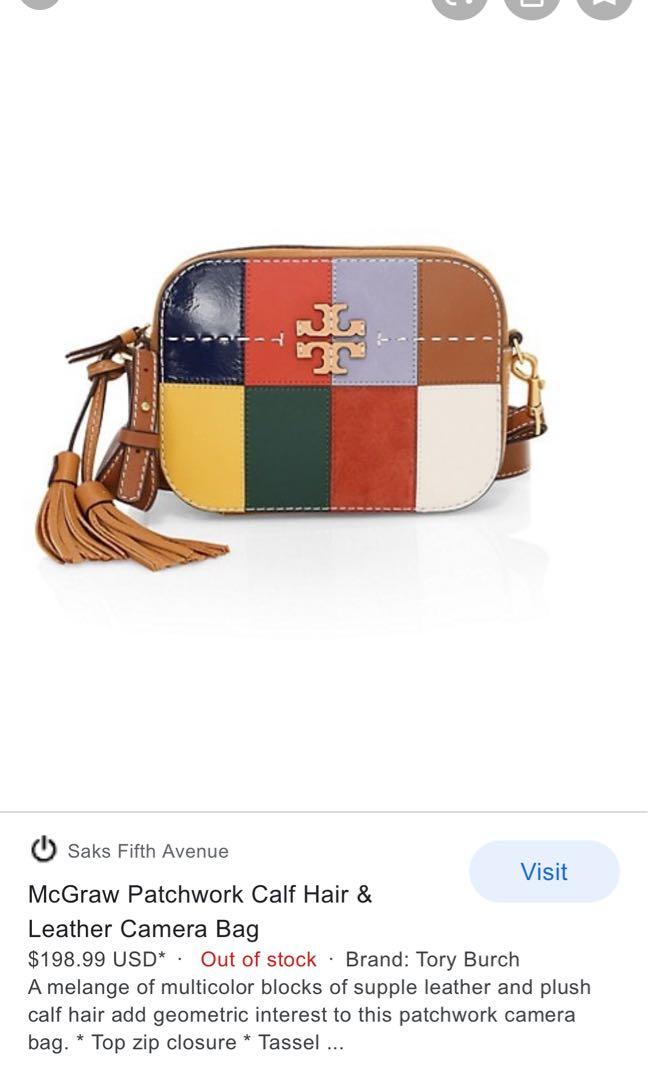 Tory burch mcgraw calf hair camera bag deals