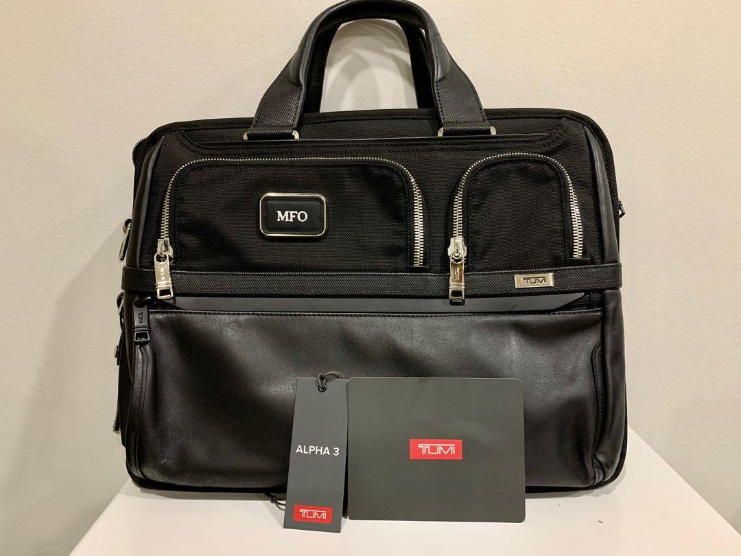 Tumi Alpha 3 Expandable Organizer Computer Brief Men s Fashion Bags Briefcases on Carousell