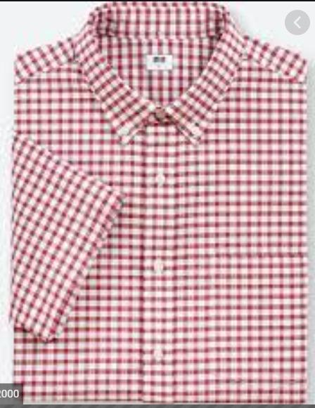 Uniqlo checkered polo cheap