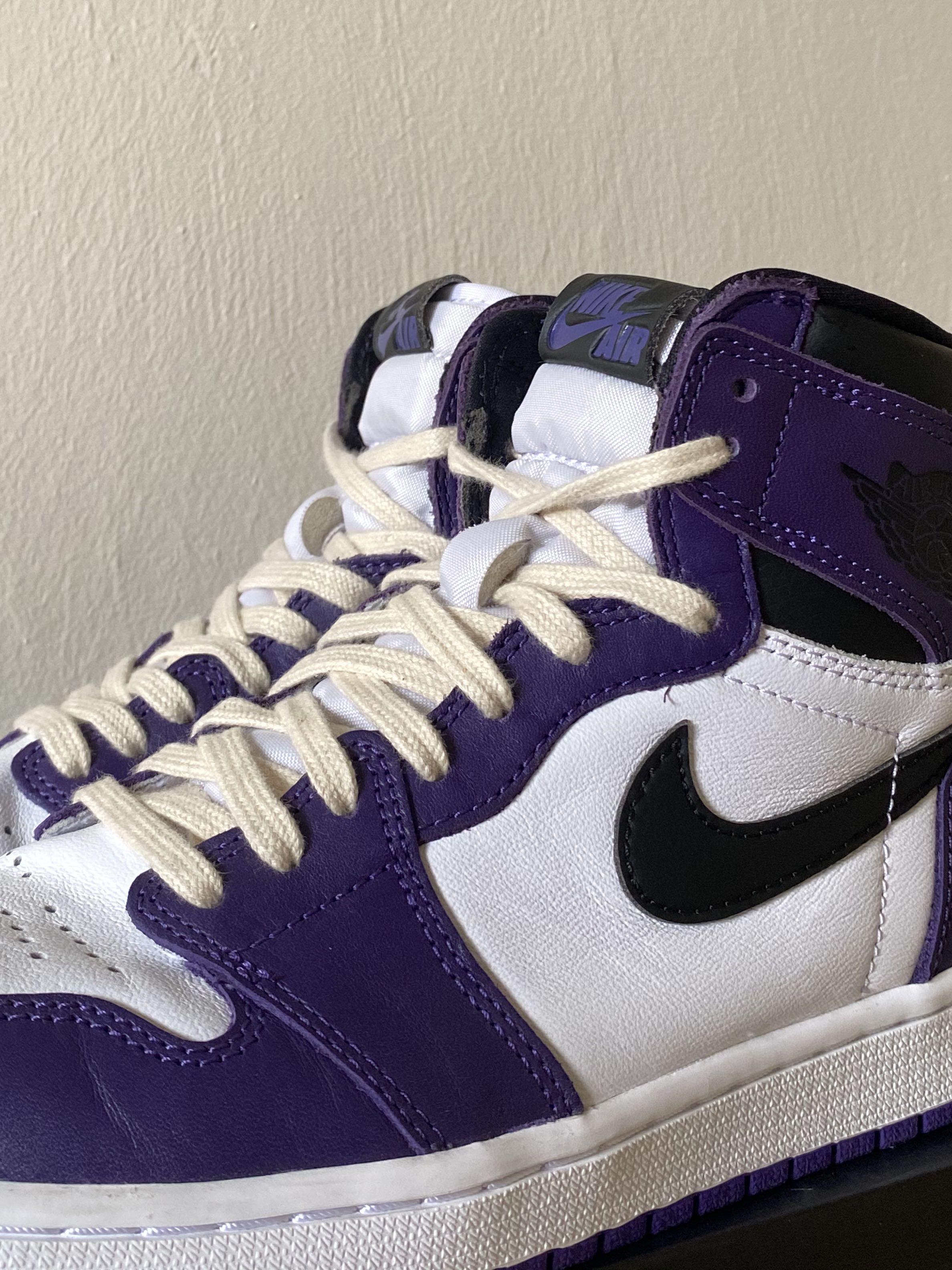 us 8.5 air jordan 1 court purple 2.0