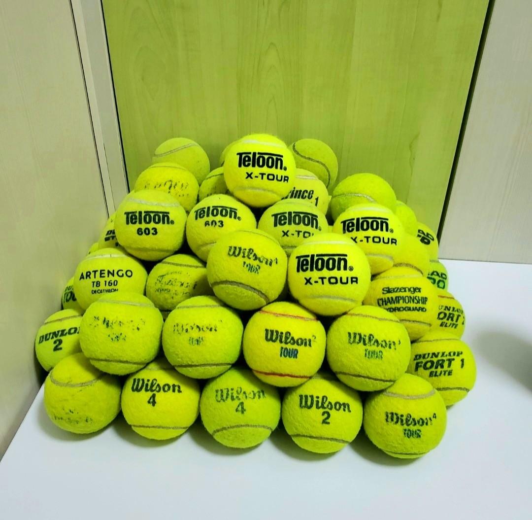 SANITISED BRANDED BALLS VERY LOW PRICE ! 30 USED TENNIS BALLS FOR DOGS 