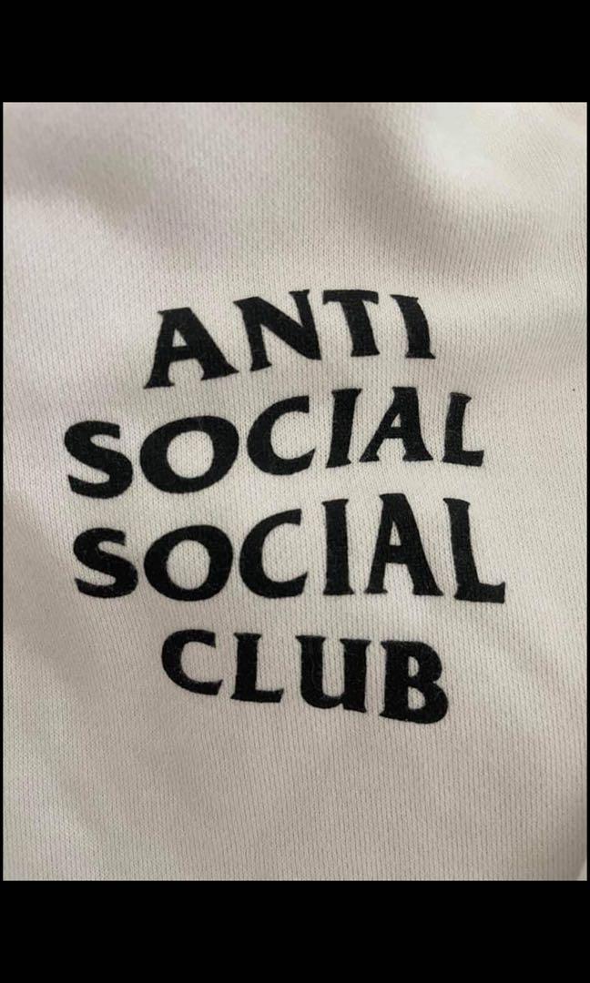 White Anti social social club hoodie (Category: Activewear) located in Manila. Submitted by margielawestwood (Listing ID 1086770729, Image 2). Description: Nego for sure buyers.
