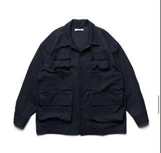 Wisdom 19A/W Multi-pockets worker shirt