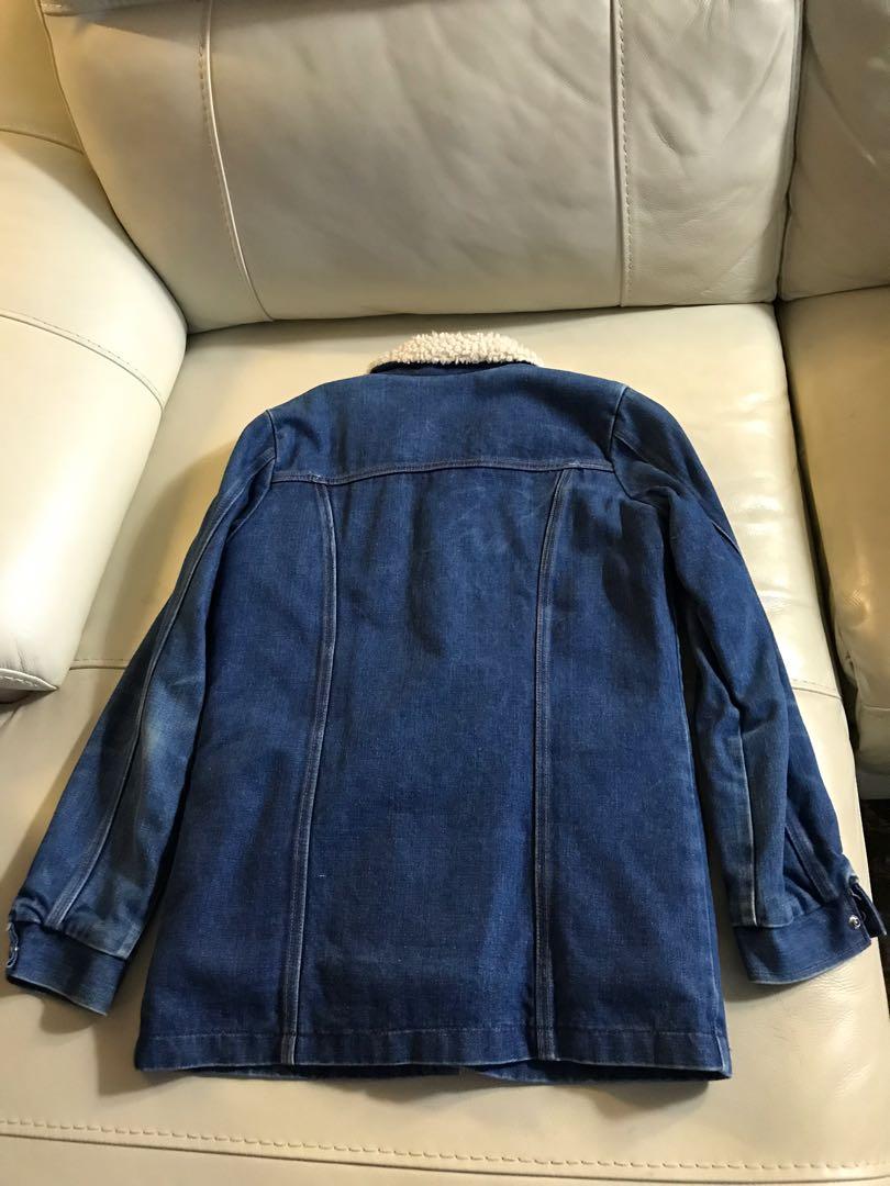 70s vintage Wrangler denim jacket sanforized made in usa levis lee