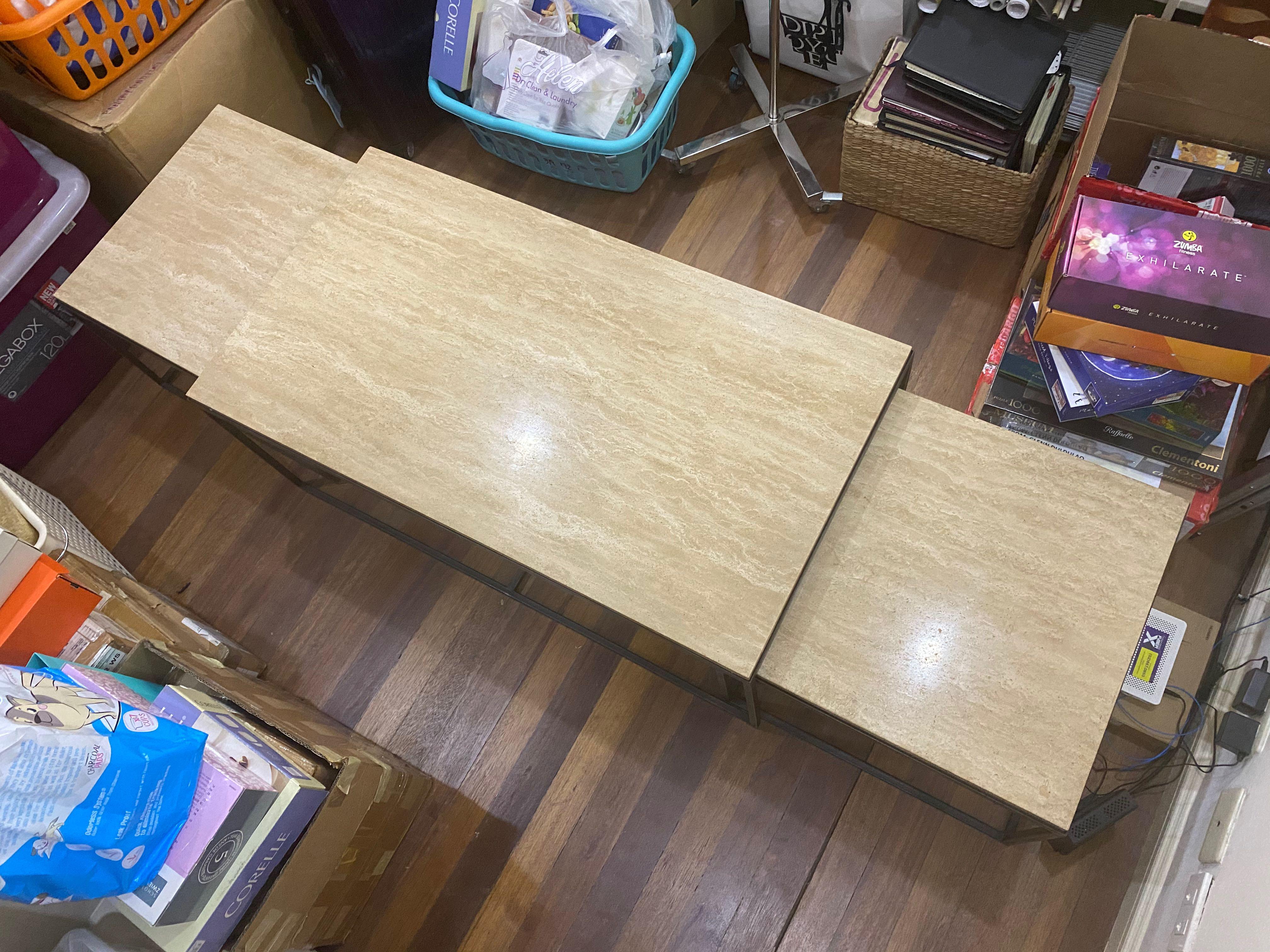 Almost New Ethan Allen Coffee table in Travertine marble (Category: Tables & Sets) located in Makati City. Submitted by allsortsofme (Listing ID 1086979668, Image 2). Description: Bought at 120k Used once Travertine marble, 1 inch thick More photos available upon request Price slightly negotiable.