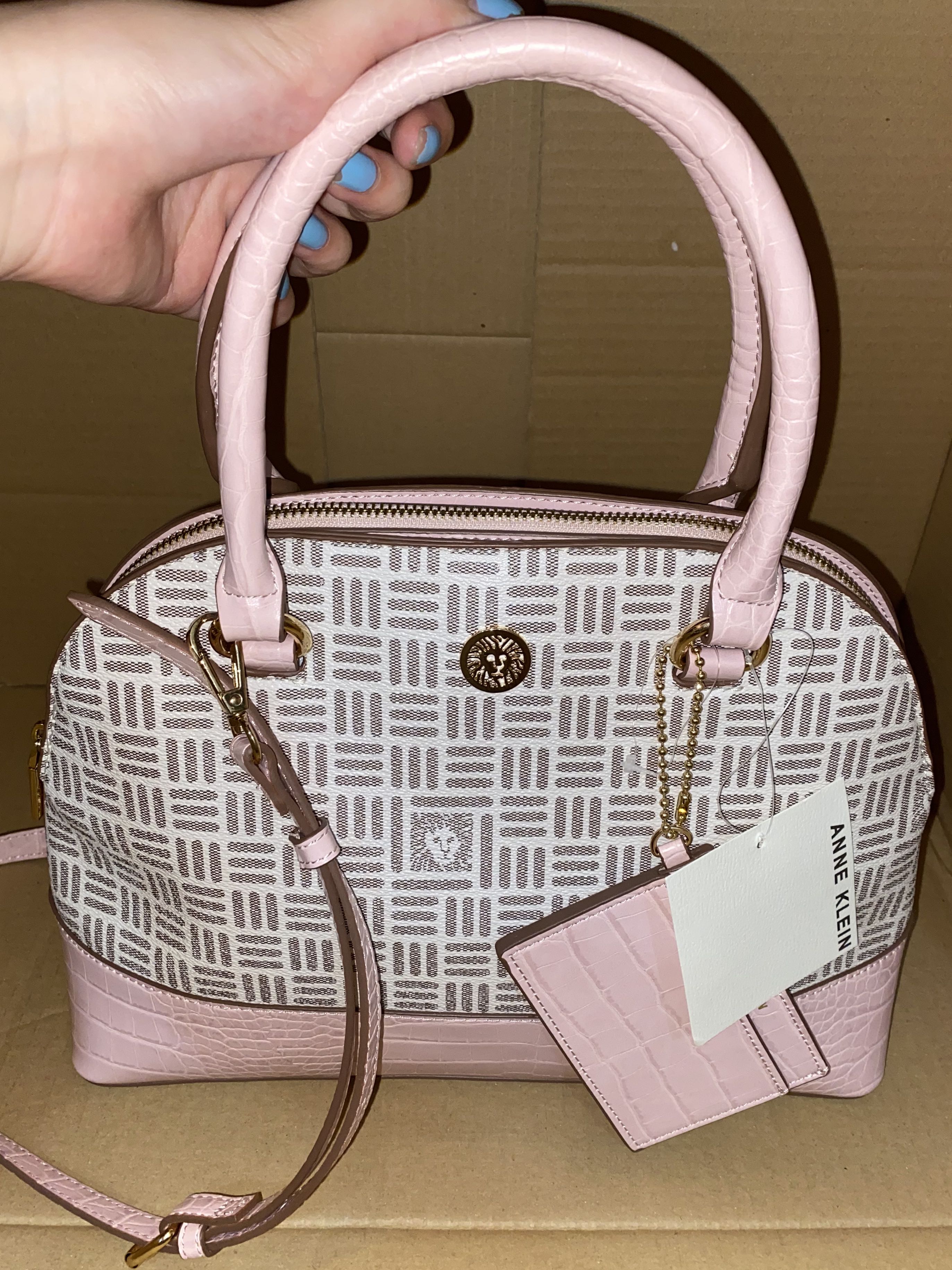Anne klein on sale purses pink
