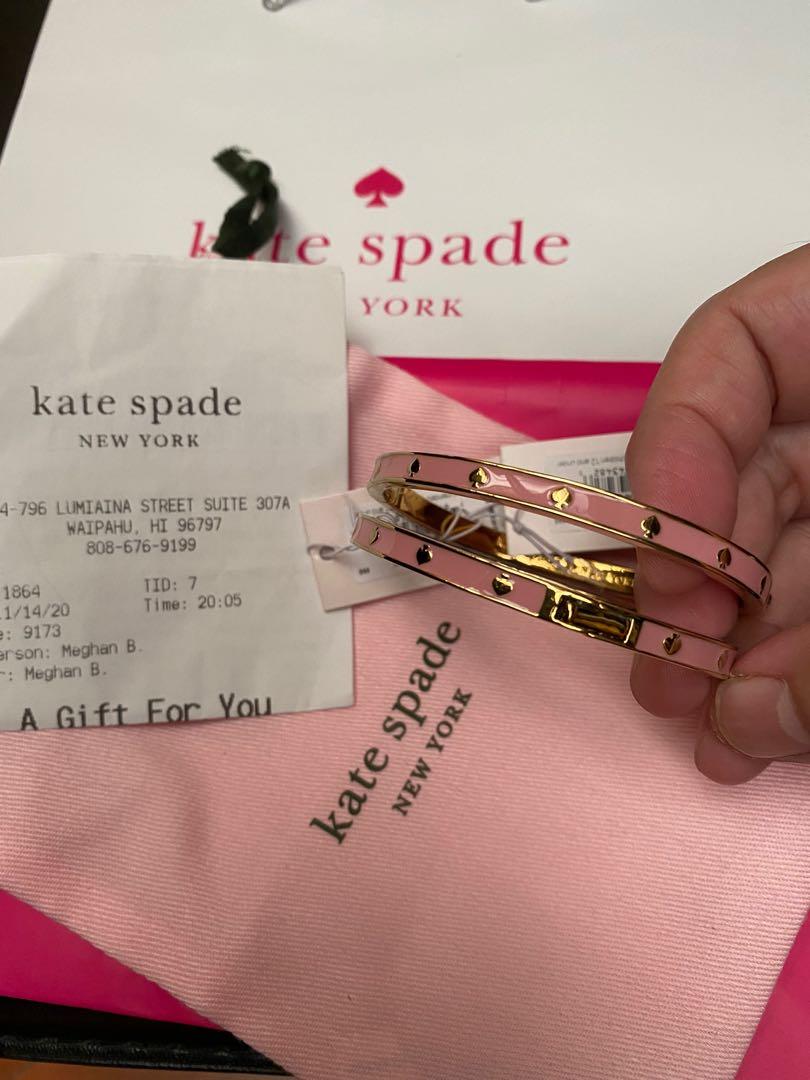 💯authentic kate spade bangle on hand-old price 2500, Women's Fashion,  Jewelry & Organizers, Bracelets on Carousell