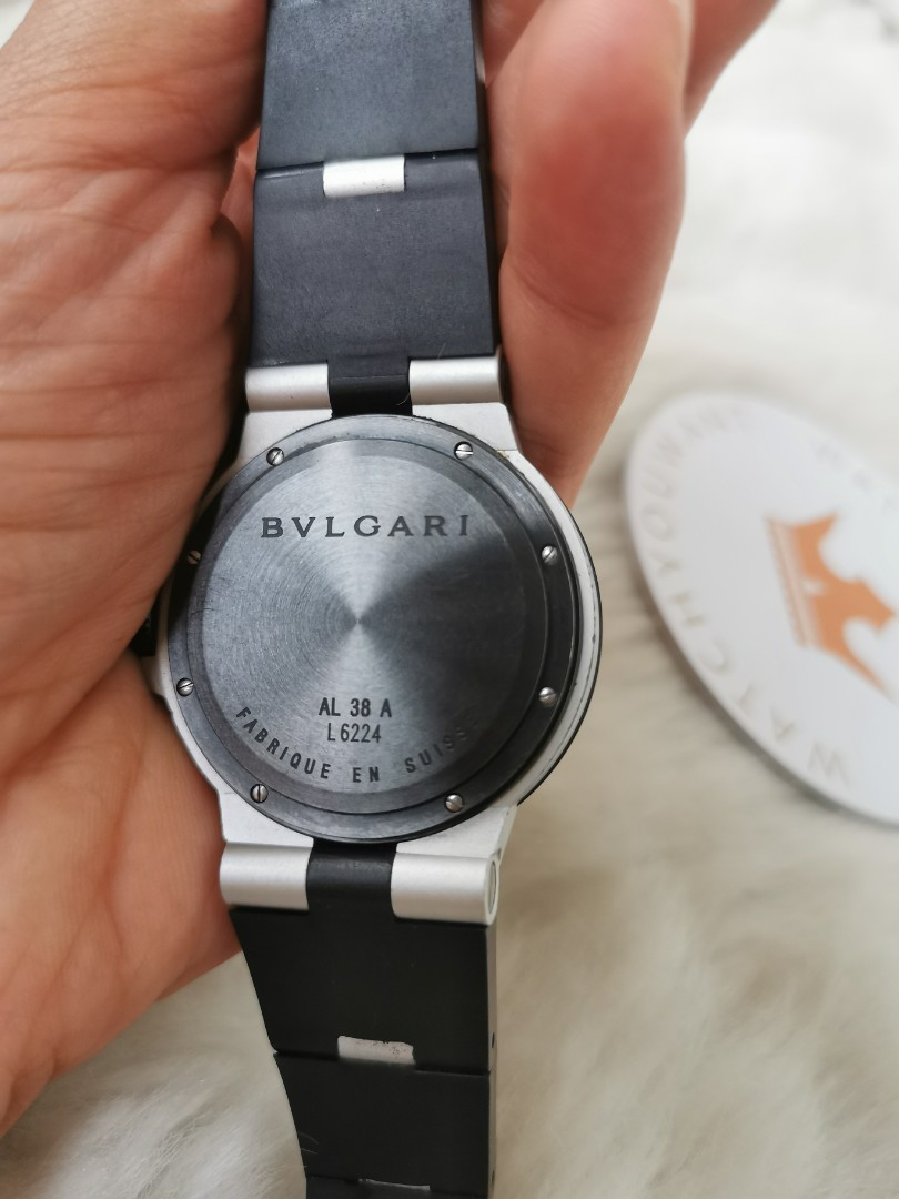 Authentic Preowned Bvlgari Diagono aluminum 38mm watch