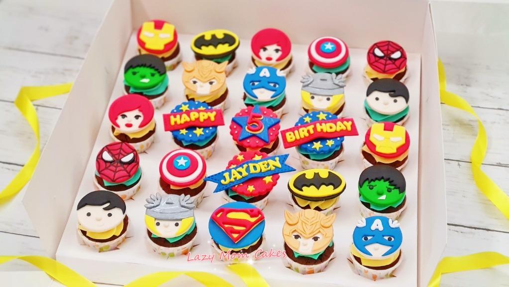 Avenger Cupcakes Super Hero Cupcakes Customised Cupcakes Minicupcake Party Cupcakes Birthday Cupcakes Cupcake Cupcakes Mini Cupcake 杯子蛋糕 Food Drinks Homemade Bakes On Carousell