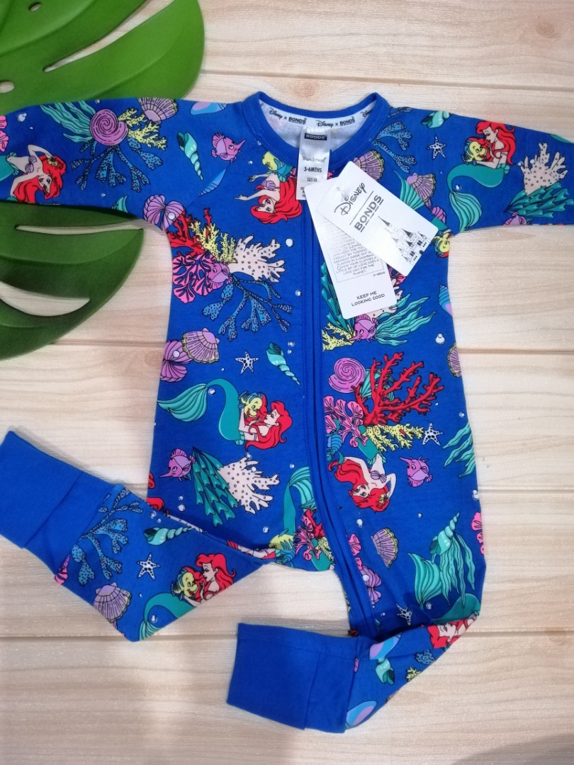BNWT bonds wondersuit little mermaid 3 6m