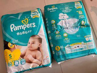 Brand New Pampers Baby Dry Tape Size S