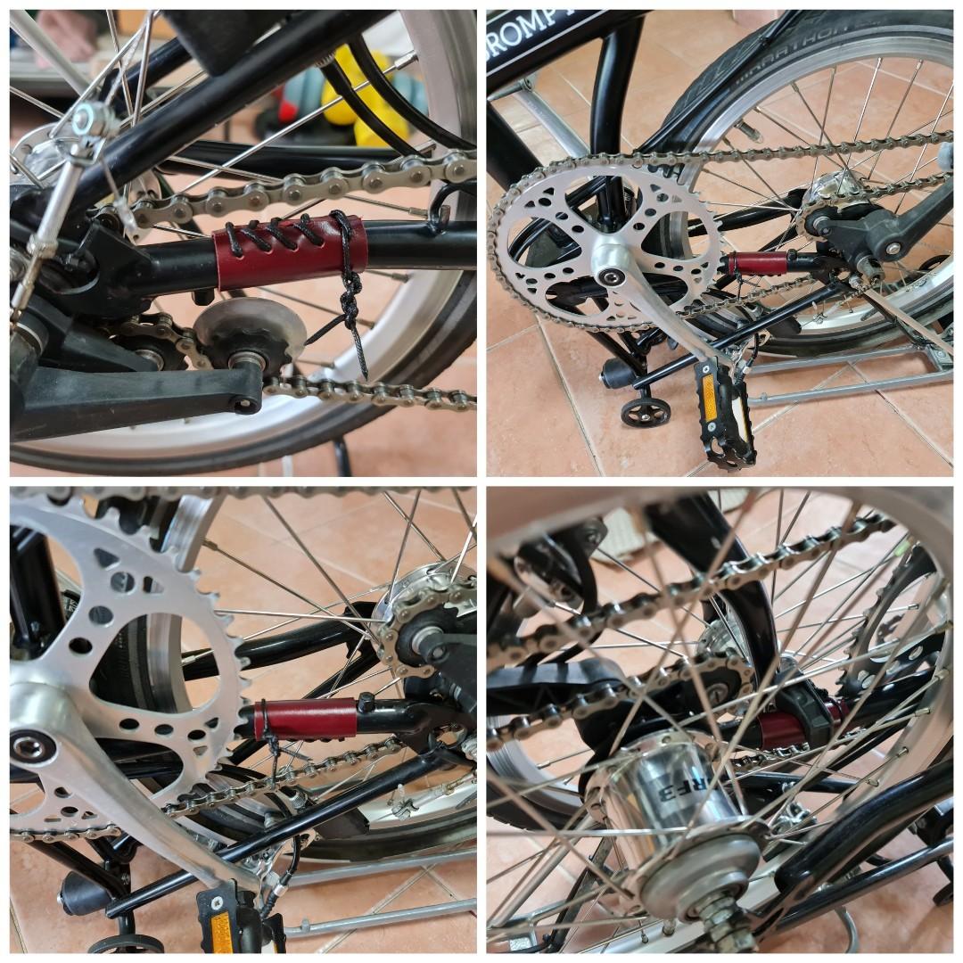 Brompton Leather Hook Guard Chainstay Protector