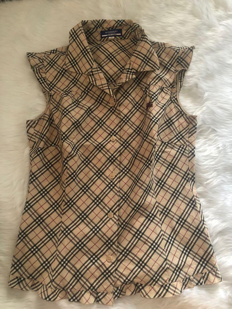 Burberry sleeveless shirt clearance
