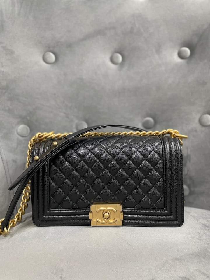 Chanel Leboy Old Medium Caviar with Brushed Gold Hardware