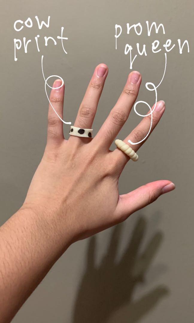Chunky sales aesthetic rings