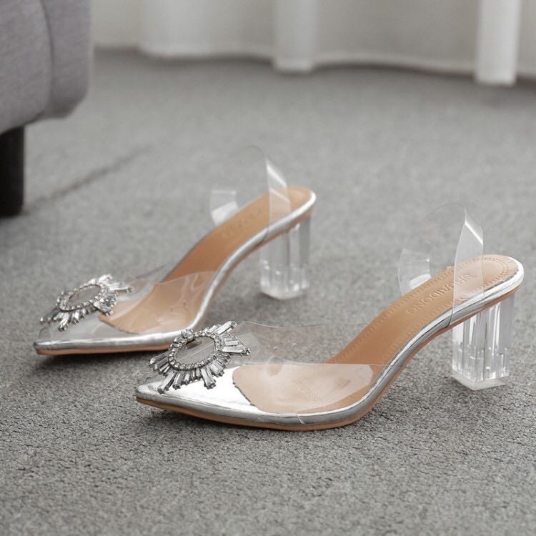 Popular Cinderella Women s Transparent High Heels Flats Women s Fashion Footwear Heels on Carousell
