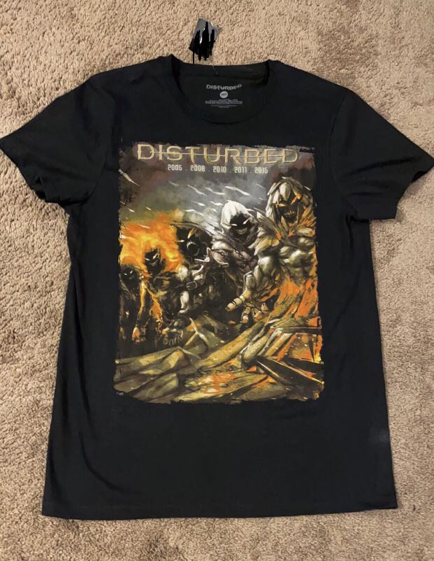 Disturbed T-Shirt Evolutionary da Uomo in Nero 