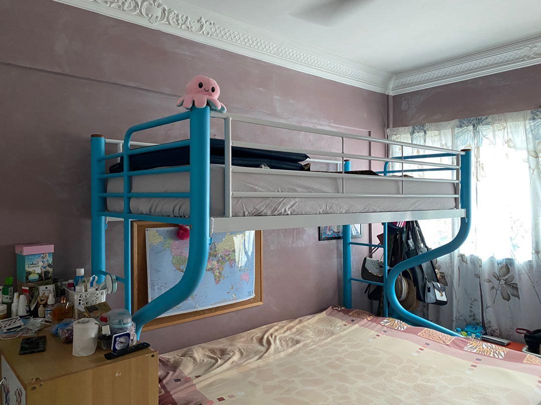 Double Bunk Bed Frame IKEA, Furniture & Home Living, Furniture, Bed