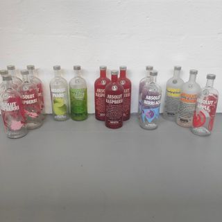 Empty Absolut Vodka bottles (for DIY string crafts & painting)