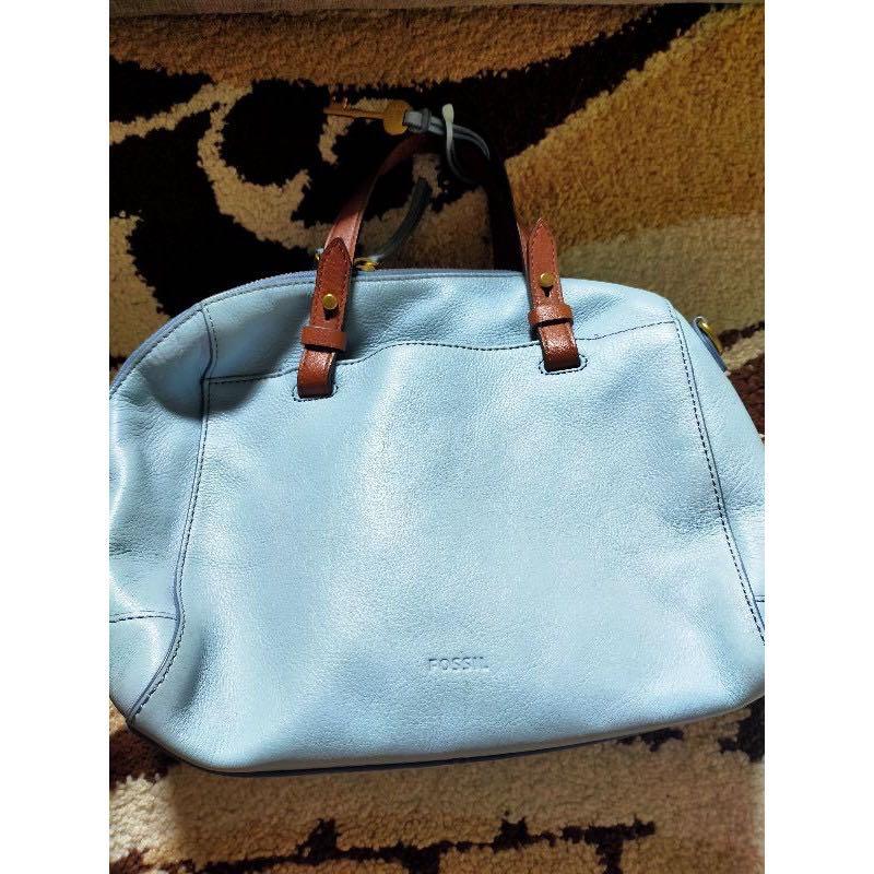 FOSSIL RACHEL SATCHEL HORIZON BLUE Fesyen Wanita Tas Dompet di