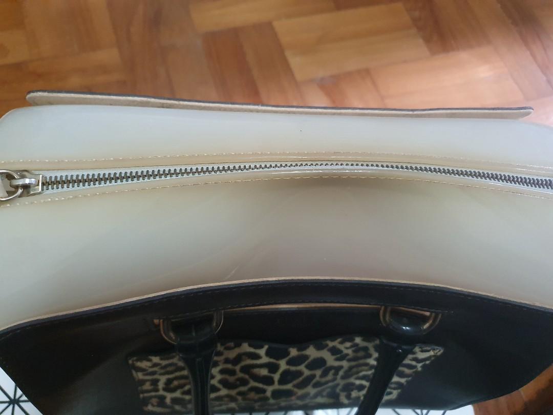 Furla Multicolor Glossy Rubber And Leather Leopard Detailed Candy