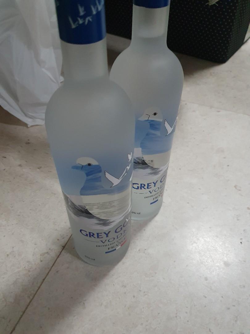 grey goose vodka moving out sale 2 bottles food drinks alcoholic beverages on carousell