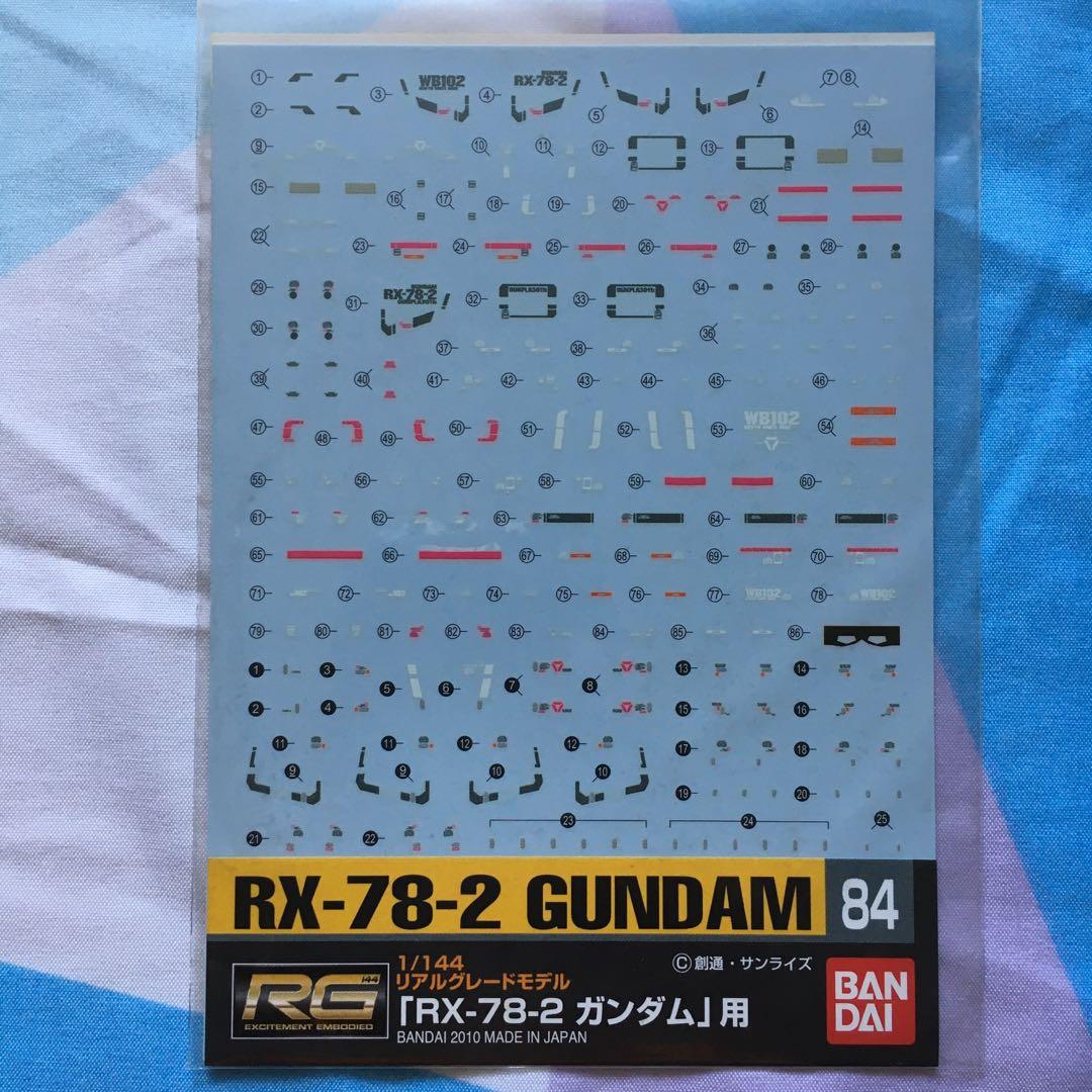 HG MG RG NG Gundam Waterslide Decals, Hobbies & Toys, Stationery