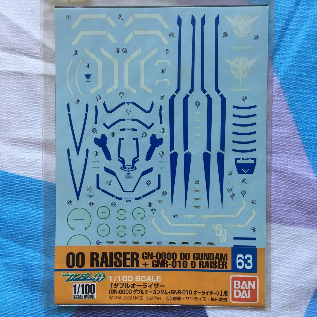 HG MG RG NG Gundam Waterslide Decals, Hobbies & Toys, Stationery