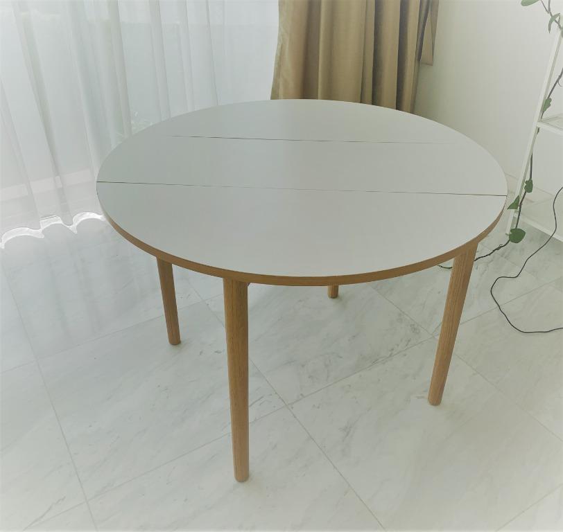 Seater White Folding Round Dining Table, Habitat White Coffee Tables