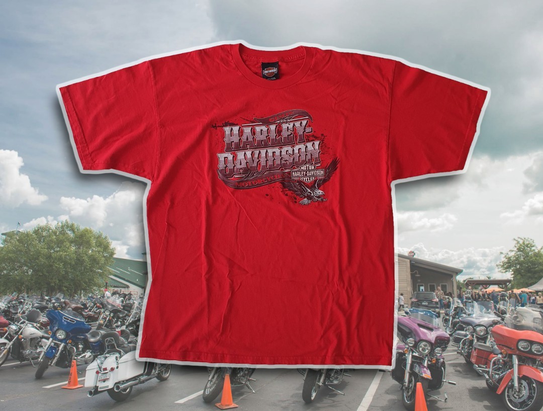 Vintage Harley Davidson Man O' War Tee, Men's Fashion, Tops & Sets