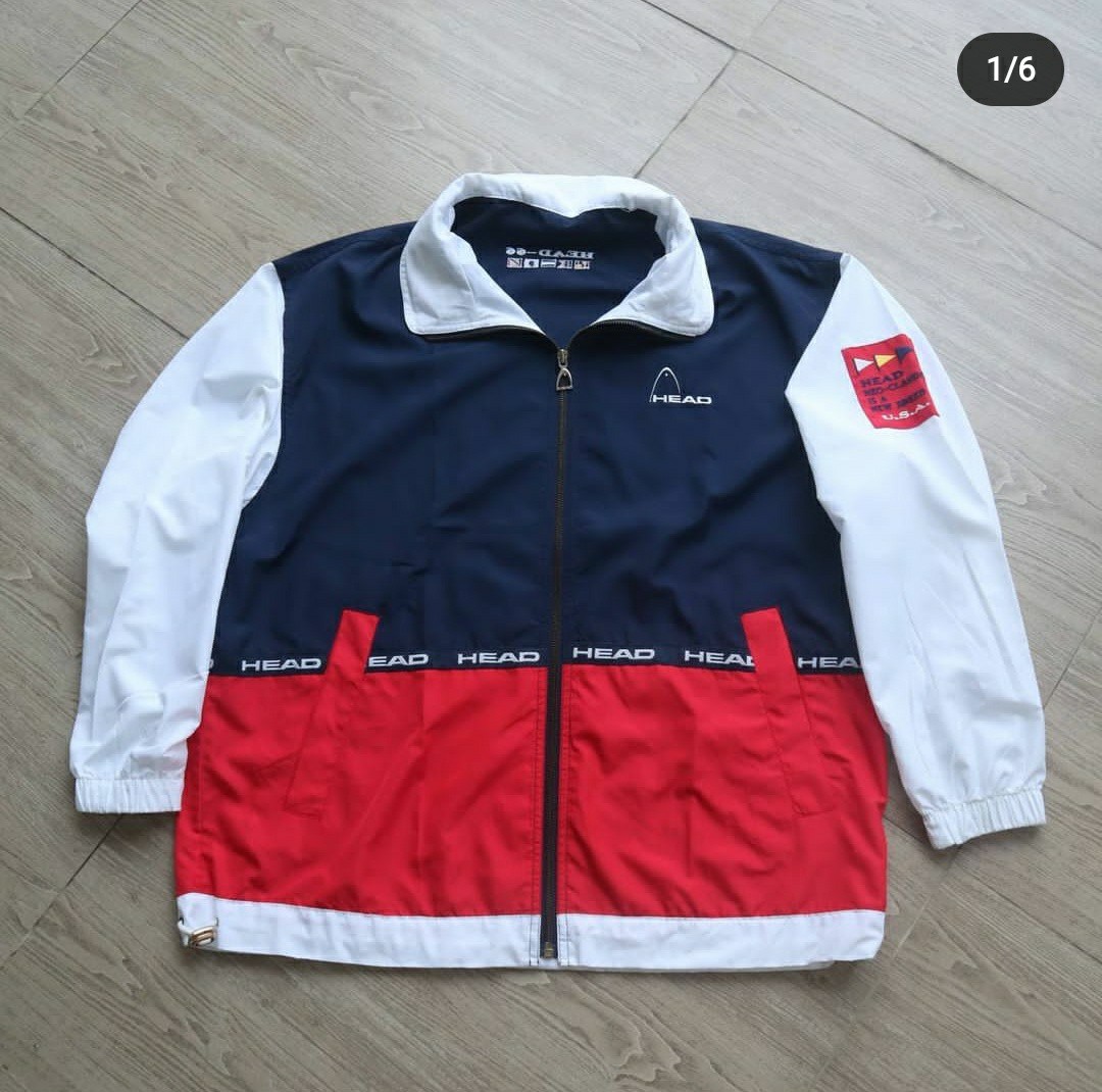 Head jacket vintage Fesyen Pria Pakaian Atasan di Carousell
