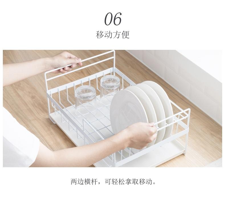 Homlly Kitchen 2 / 3 Tier Dish Drainer Removable Drying Rack