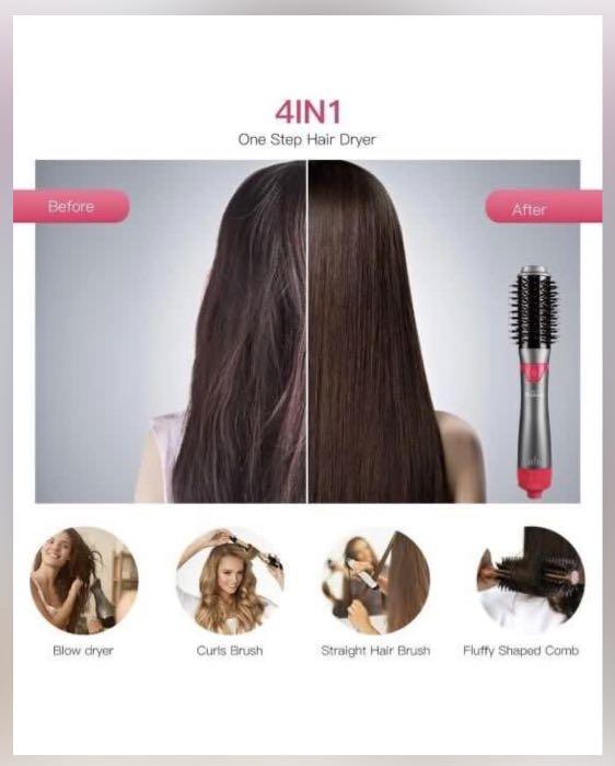 Brightup Hot Air Brush, Hair Dryer Brush& Styler Volumizer