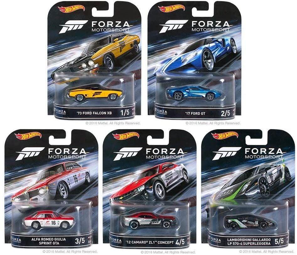 Hot Wheels - Forza Motorsport - 5 Car Premium Set by Mattel. - Now and Then  Galleria LLC