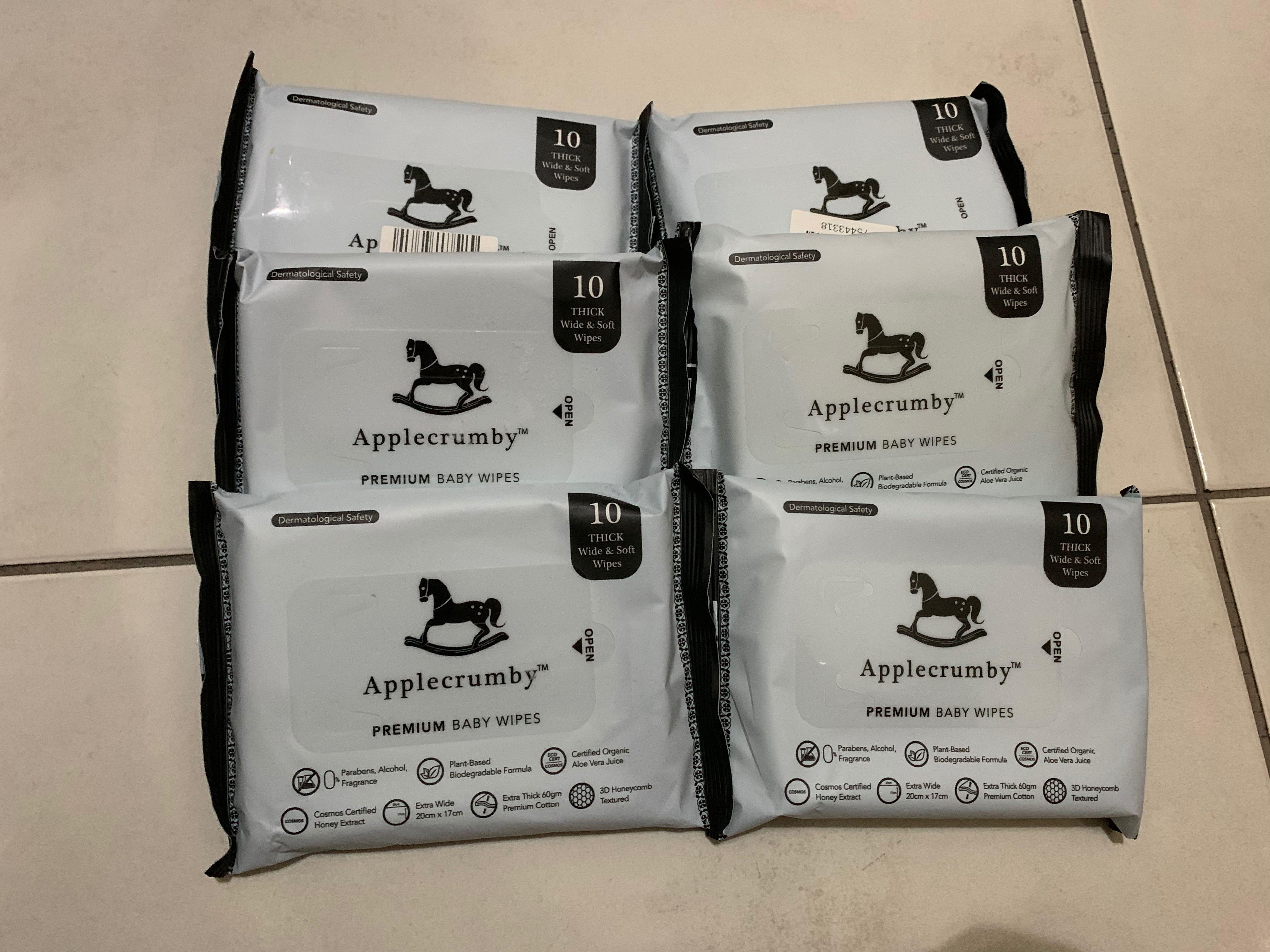 Applecrumby Premium Baby Wipes 10pcs