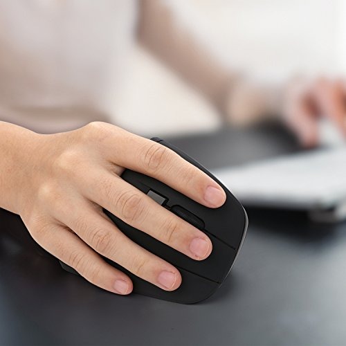 Jelly Comb Ergonomic Vertical Mouse, MV007 2.4G Optical Wireless Mouse Mice with Nano USB