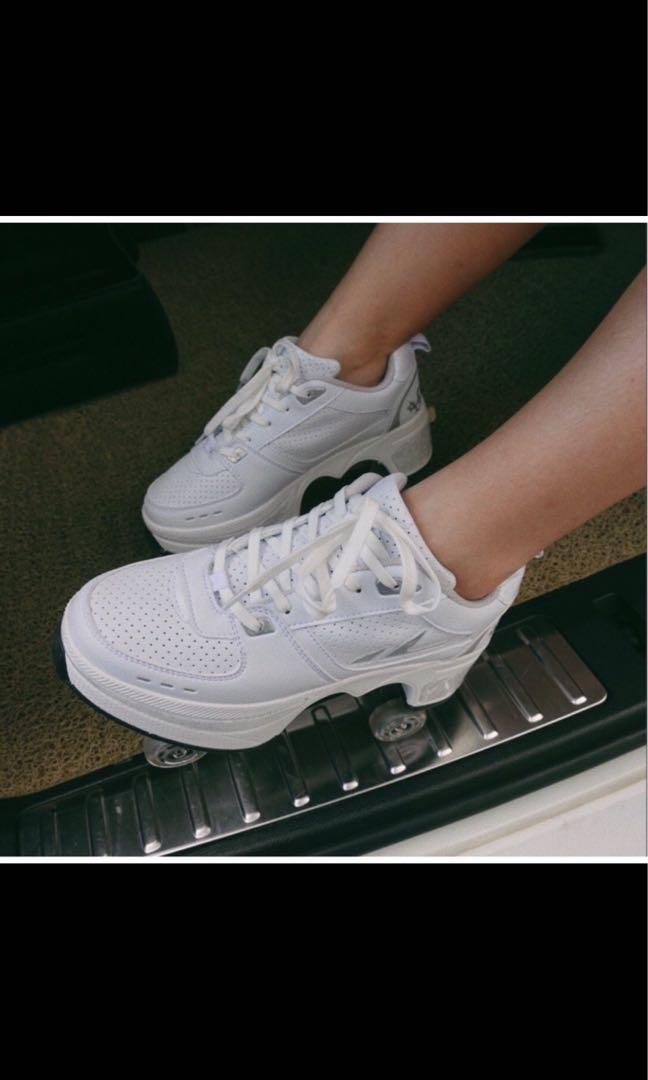 Kick roller skates shoes TIKTOK viral, Women's Fashion, Footwear, Sneakers on Carousell