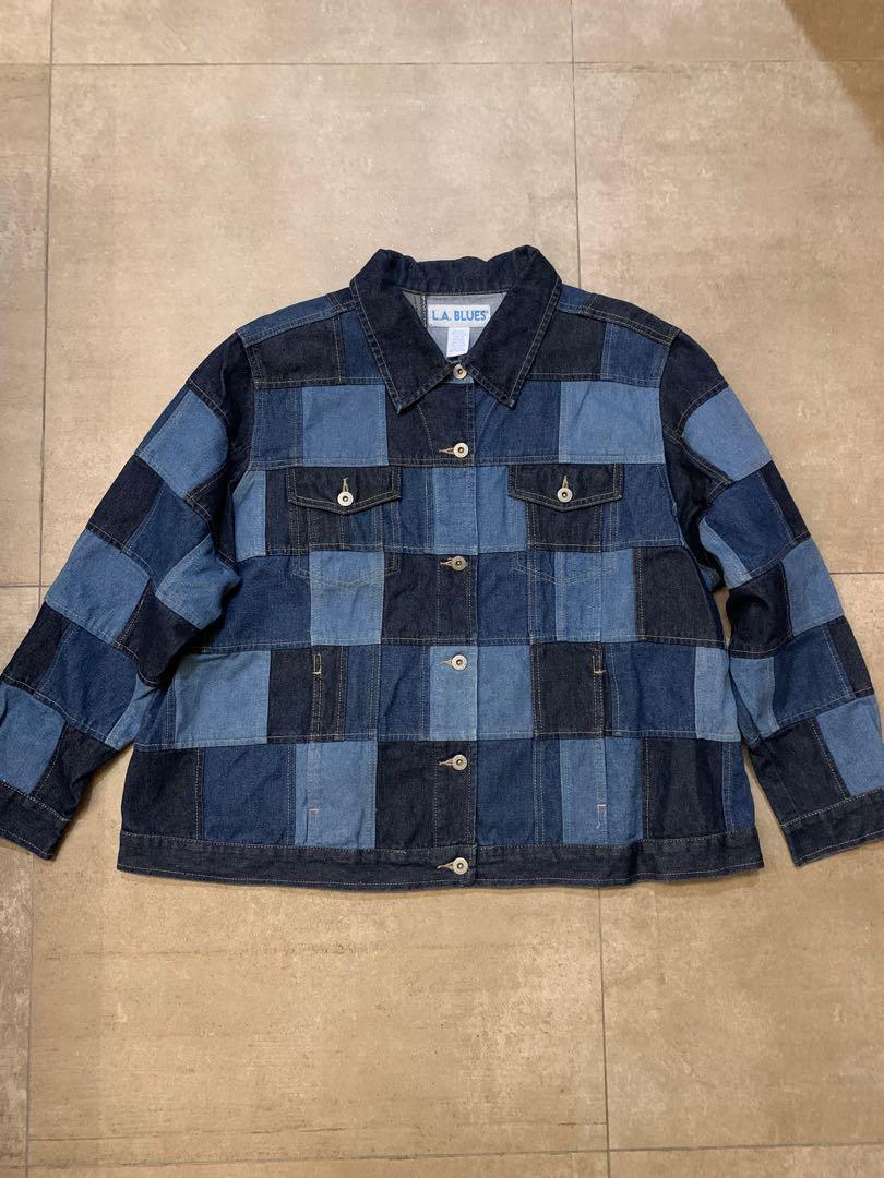L.A. BLUES PATCHWORK DENIM JACKET Men s Fashion Tops Sets
