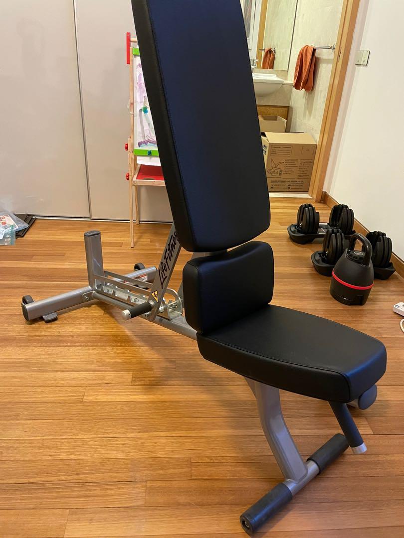 Like New Life Fitness Optima Series Adjustable Bench Sports Equipment Exercise Fitness Cardio Fitness Machines on Carousell